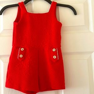 Quilted floral romper